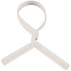 8&quot; Plastic Twist Ties White 1000/CS