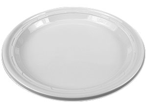 Impact Plastic Plate 10.25&quot; White 500/CS