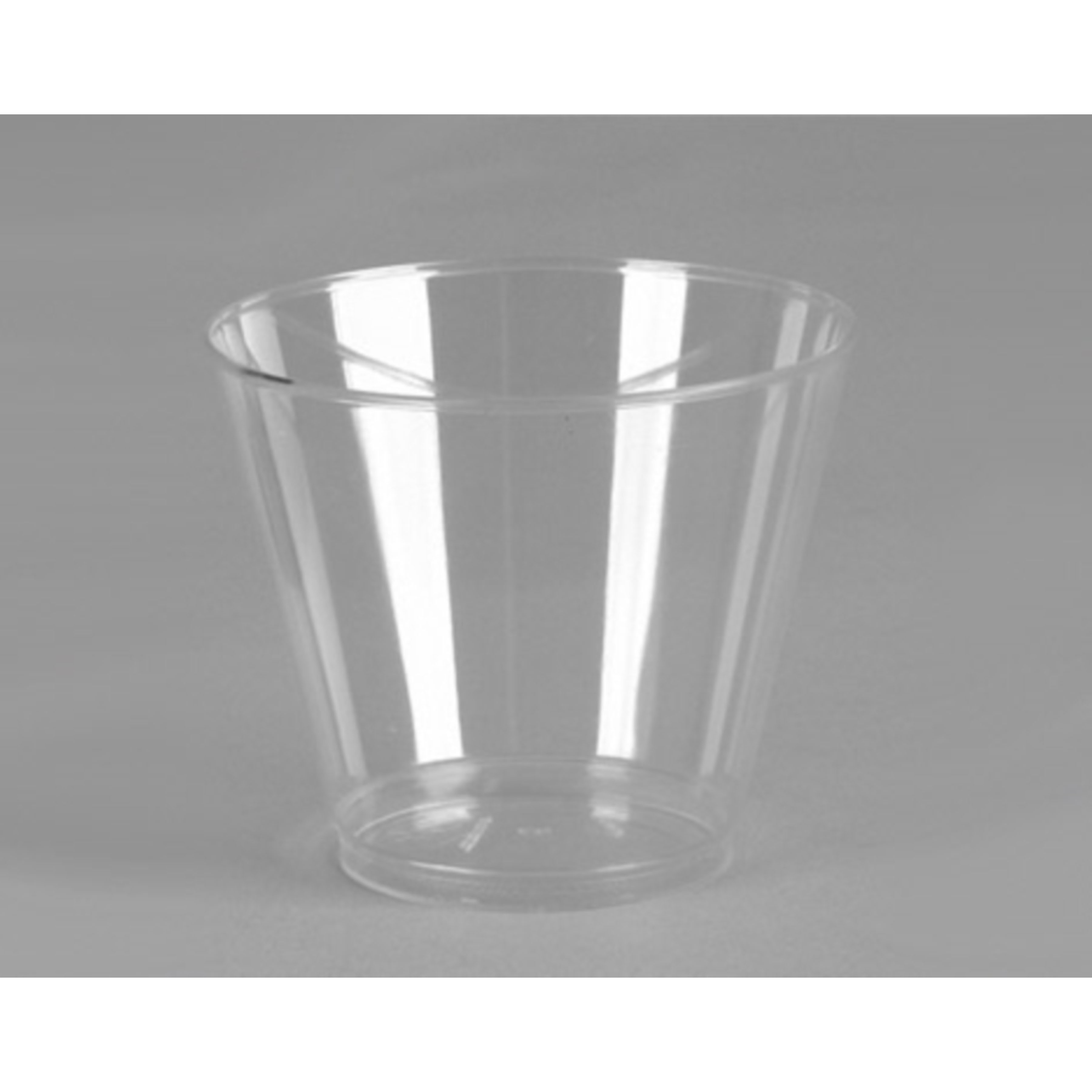 T5S Squat Tumbler 5OZ Clear Rigid Plastic 500/CASE