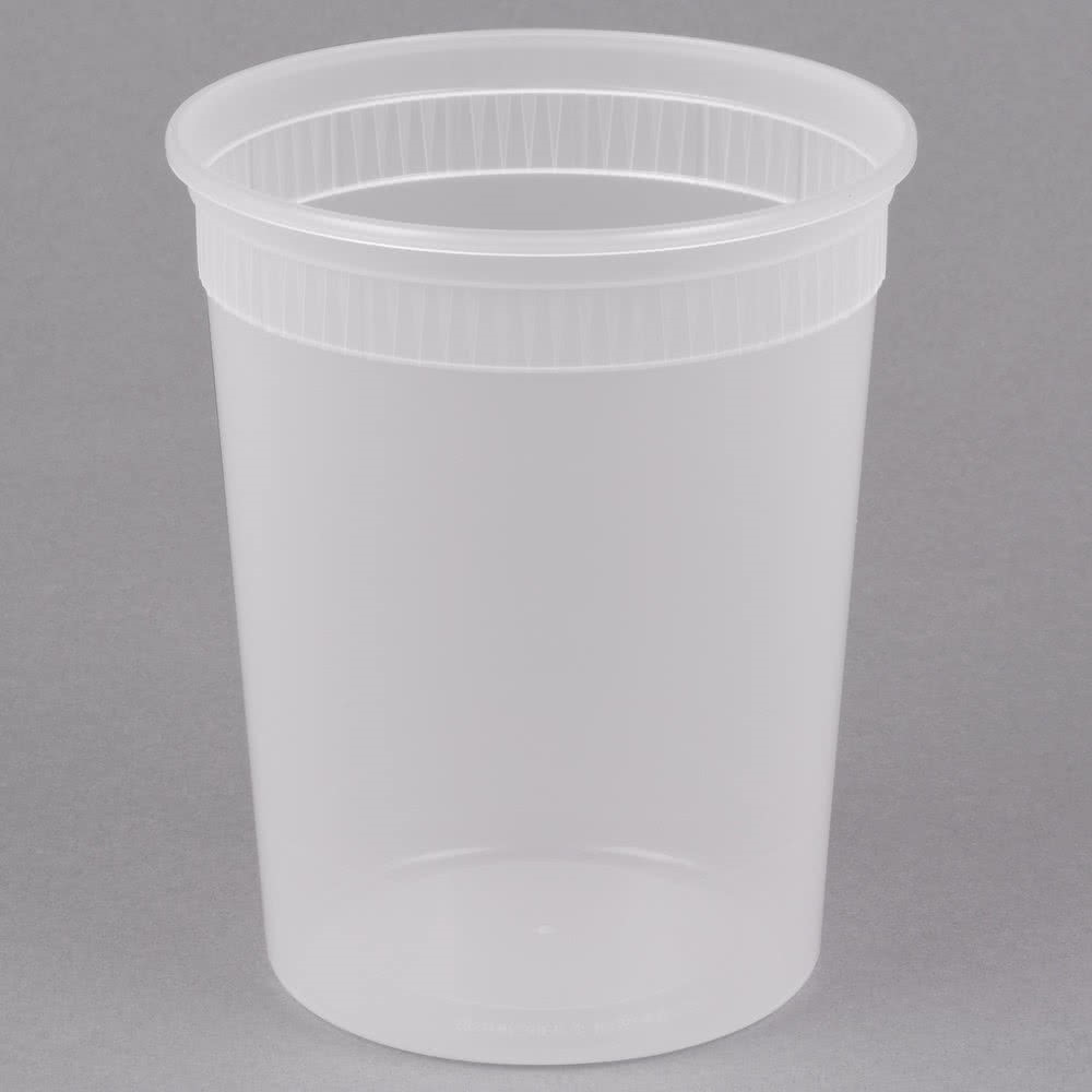 SD5032Y 32OZ 4.55 x 5.55&quot;  Polypropylene Round Deli 