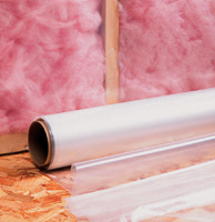 10&#39; x 100&#39; Low Density Poly Construction Film - Clear