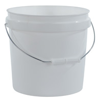 2-Gallon High Density  Polyethylene Pail - White