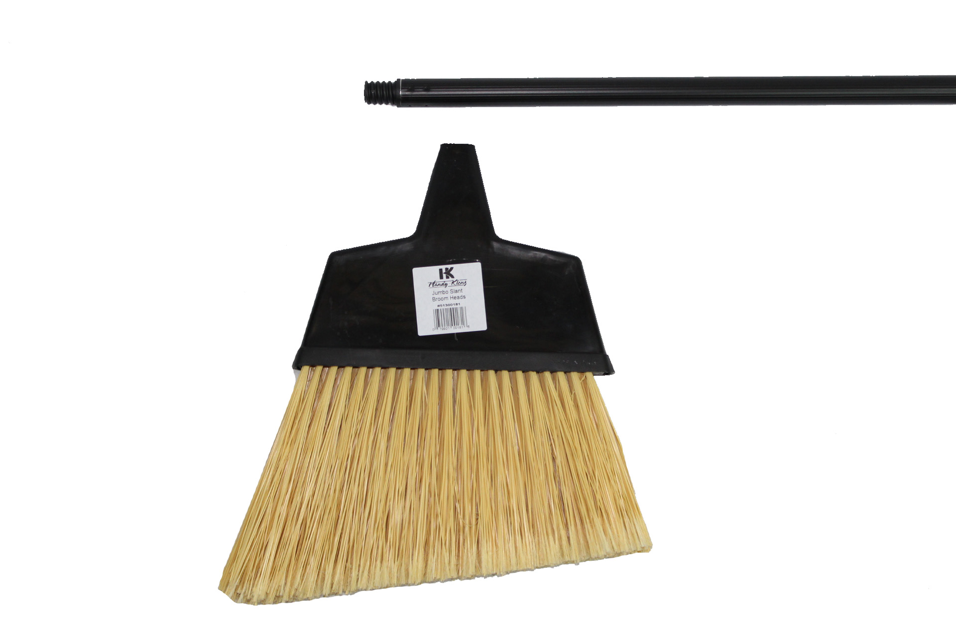 Large Poly Angle/Slant Broom W/ &quot;PLASTIC&quot; Handle