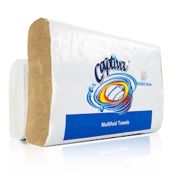 Multifold 1-Ply White Towels  16/250 pk/cs