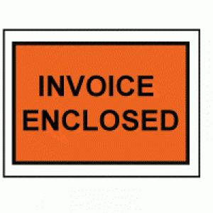 Invoice Enclosed Envelope 4.5&quot;x5.5&quot; Full Face