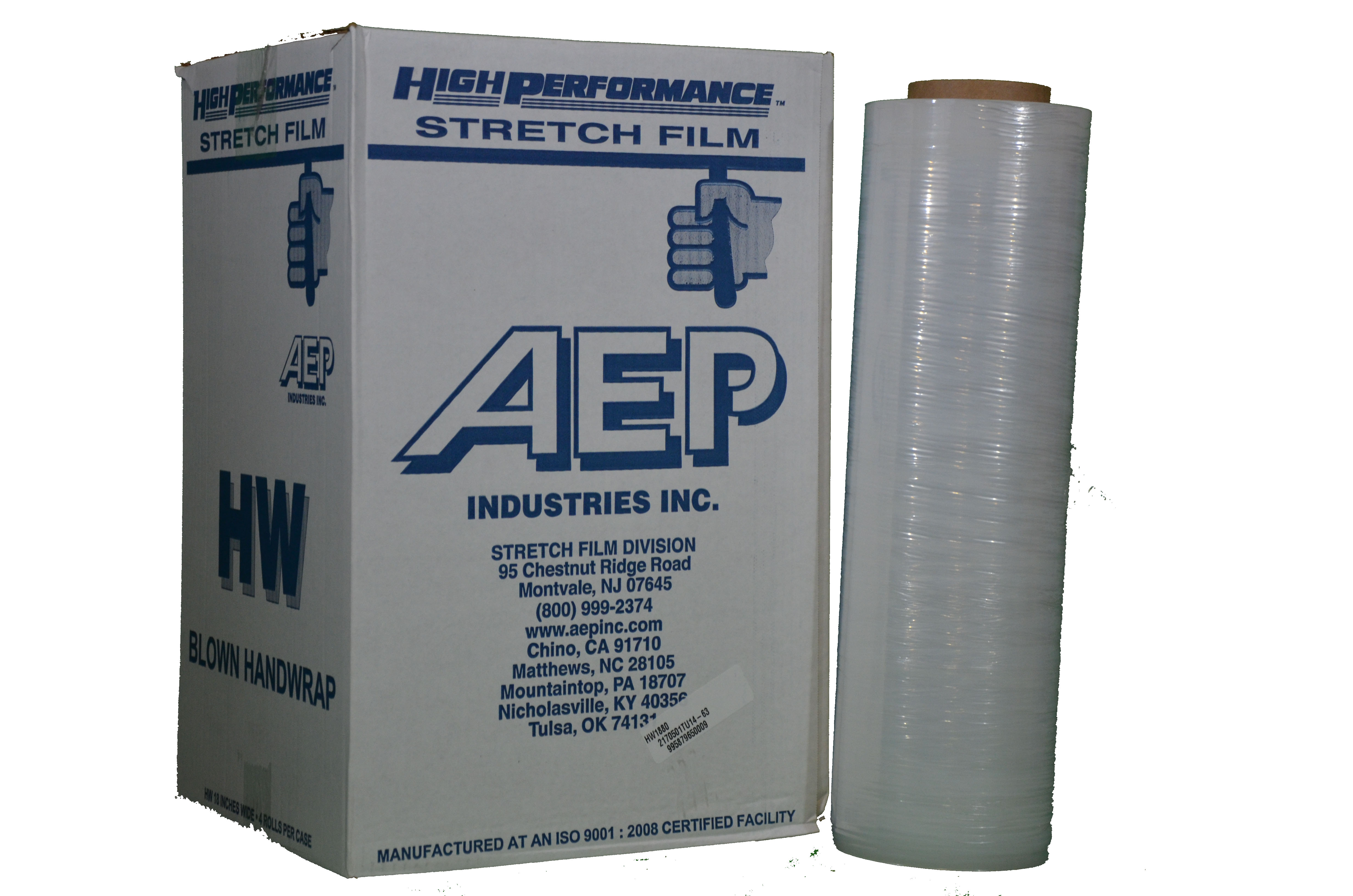 *HWX1820 Berry Stretch Film 18&quot;x1500&#39; 80GA 4ROLLS/CASE
