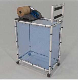AirWave Mobile Accumulation  Cart with Brush Assembly and 