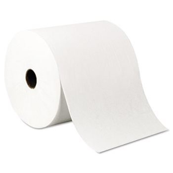 Roll Towel 8&quot;x1000&#39; White Hard Wound 6ROLLS/CASE