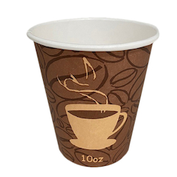 10 oz. Paper Hot Cups 1000/CS (R3 BEAN STOCK)