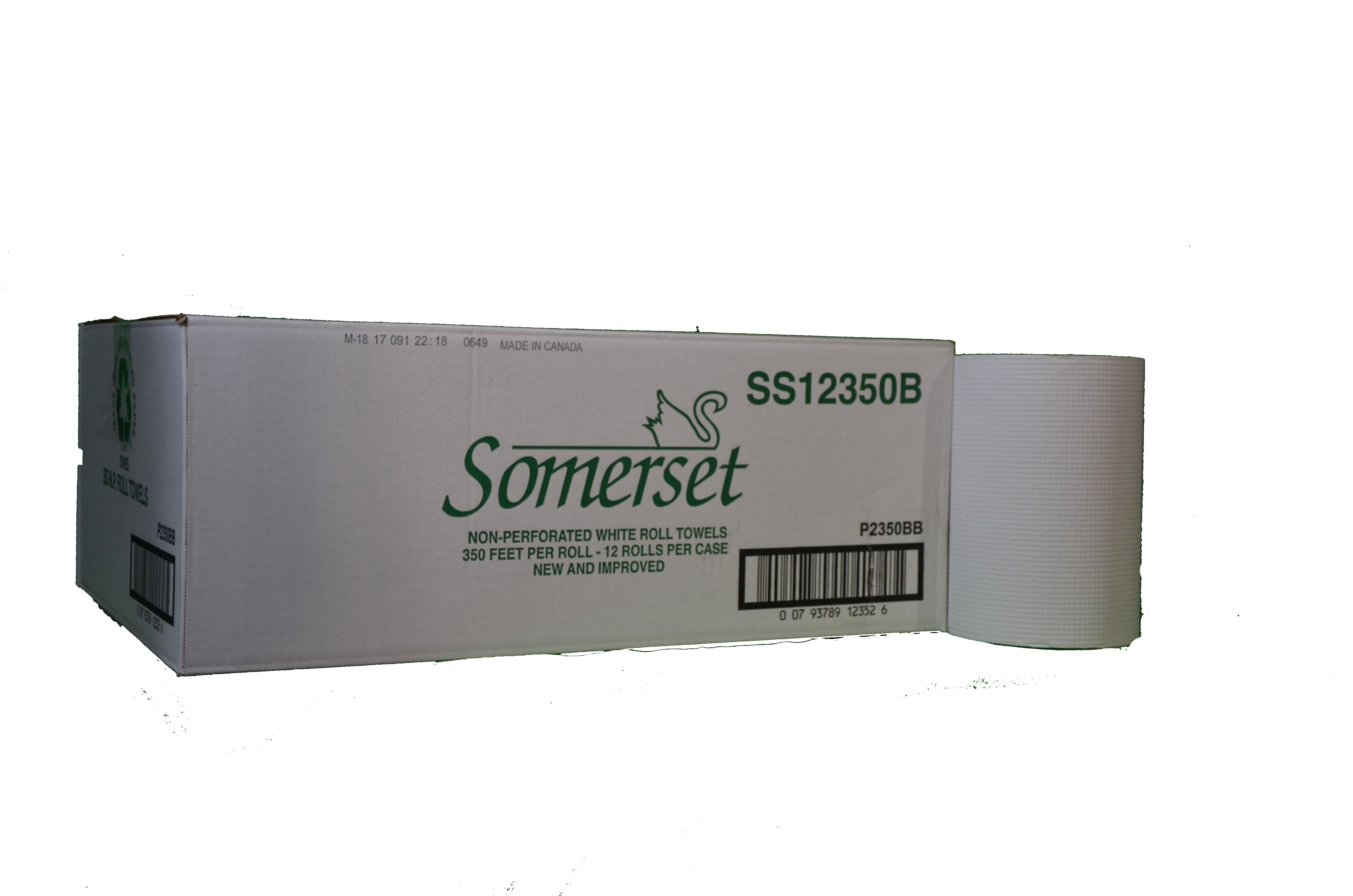 #SS-12350B Roll Towel-White 12/350&#39;/CASE (1869/P700B)