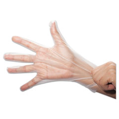 Poly Disposable Gloves Large  100/BOX 10BOX/CASE