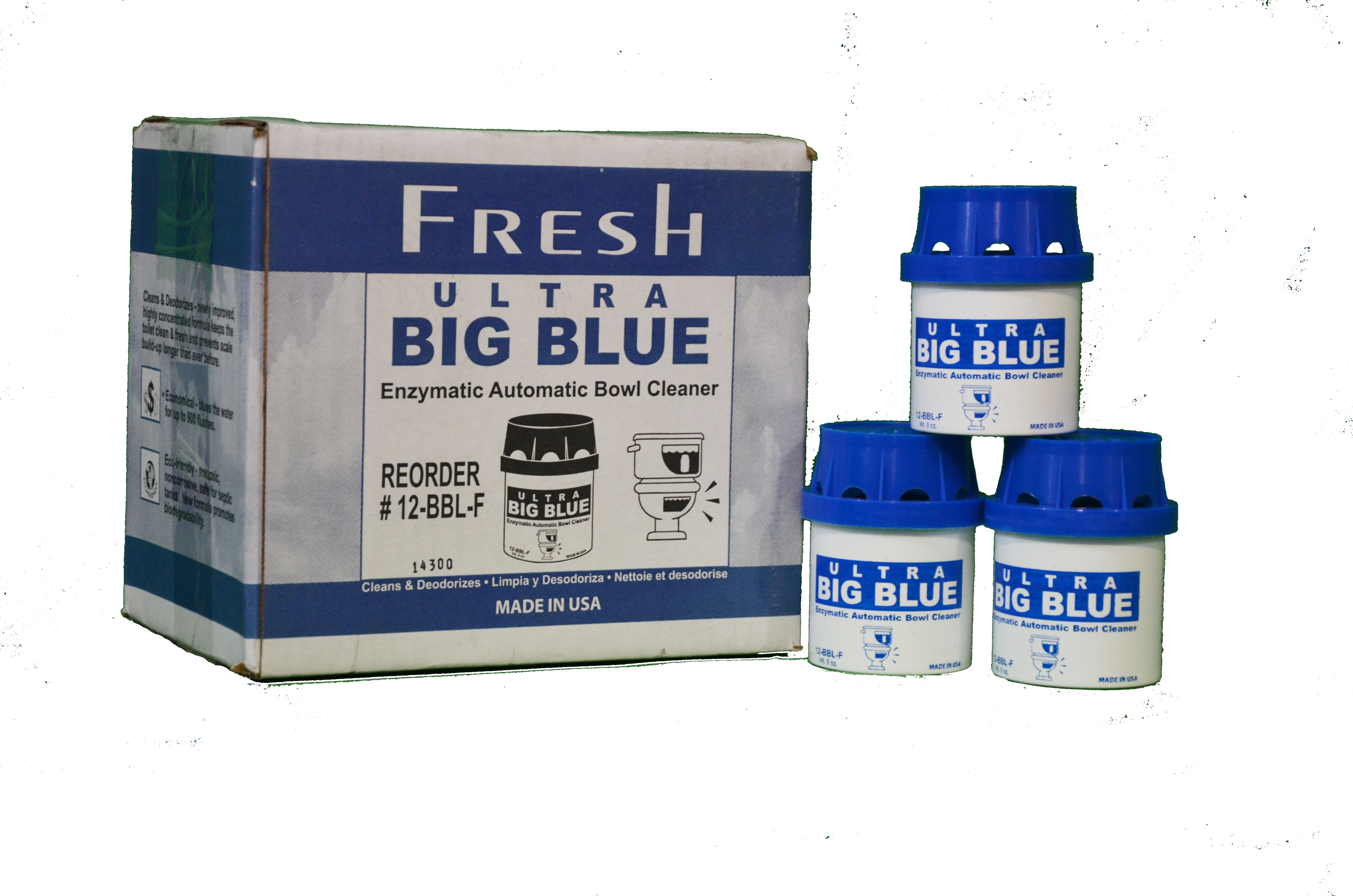 Fresh Products Ultra Big Blue  Automatic Toilet Bowl Cleaner, 