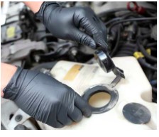 Black Powder Free Nitrile  Gloves,Large