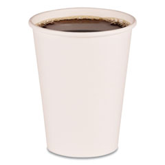 12 oz Hot Paper Cup, White,  50CUPS/SLEEVE 20SLEEVES/CS 
