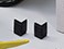 Corner Guards,Plastic, Black, 2.5&quot;x2.5&quot; 100/CS