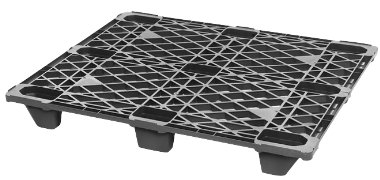 Plastic Pallet 48&quot;x40&quot;, 4-Way Black