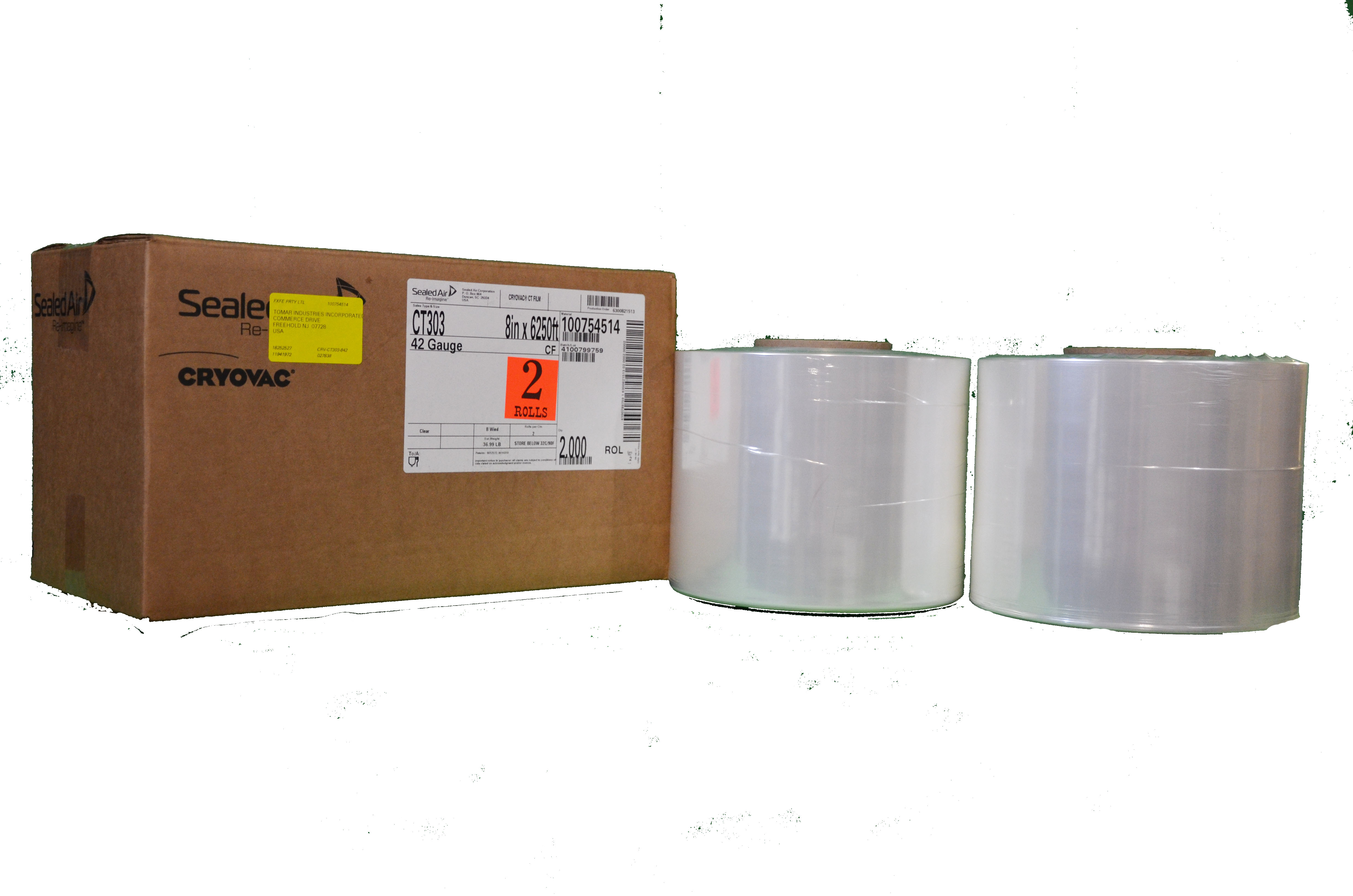 *Shrink Film Cryovac CT303 8&quot;x6250&#39; 42Gauge Centerfold
