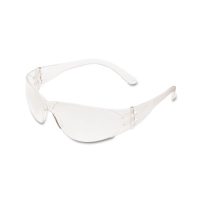 MCR SAFETY Checklite Safety  Glasses, Clear Frame, Clear 