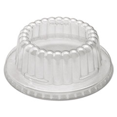 Flat-Top Dome PET Plastic Lids  for VS612 12 oz Containers, 