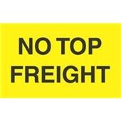 Label 3&quot;x5&quot; &quot;NO TOP FREIGHT&quot;