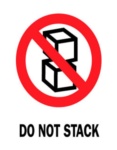 Label &quot;Do Not Stack&quot; 3&quot;x4&quot; 500/ROLL
