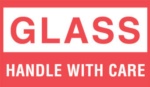 Label &quot;Glass Handle w/Care&quot; 3&quot;x5&quot; 500/RL