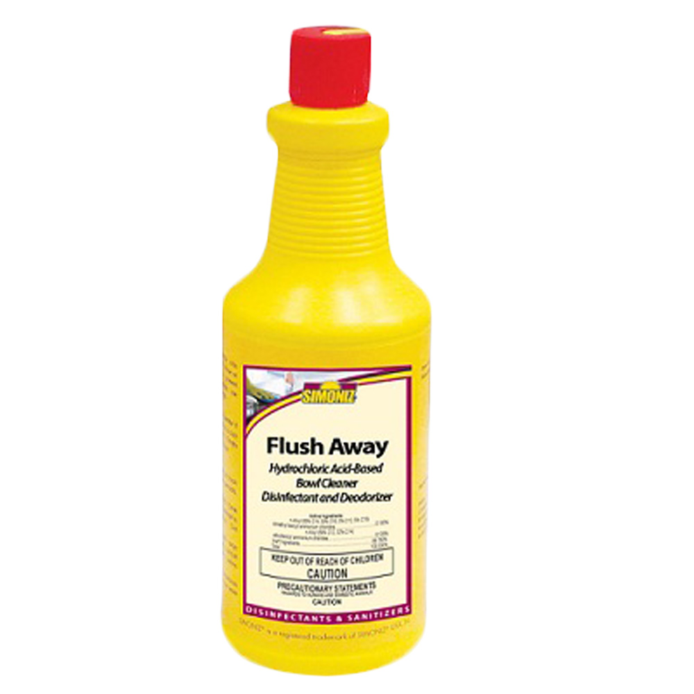 Simonize Flush Away Bowl Cleaner Low Acid 12/32oz/Cs