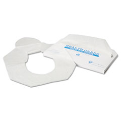 Health Gards Toilet Seat Covers, Half-Fold, White,