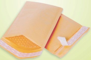 #000 Gold Kraft Bubble Mailer Self Seal 4&quot;x8&quot; 500/CASE