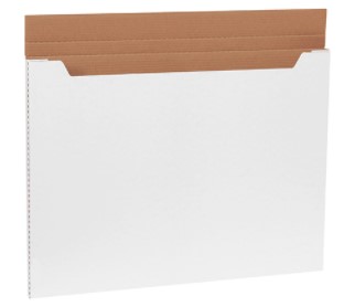 Jumbo White Fold-Over Mailer 30&quot;x22.5&quot;x1&quot; 20EA/BD