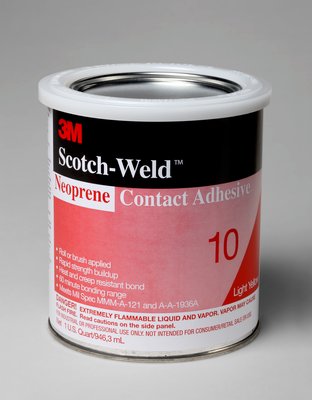 3M #10 Adhesive Light Yellow 4GAL/CASE