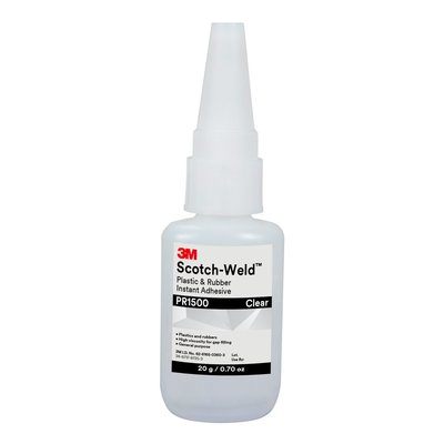 3M Plastic &amp; Rubber Instant Adhesive PR1500, 20 g btl.,