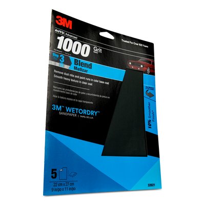 3M(TM) Wetordry(TM) Sandpaper, 32021, 1000 Grit,