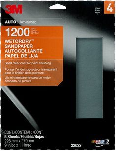 3M(TM) Wetordry(TM) Sandpaper, 32022, 1200 Grit,