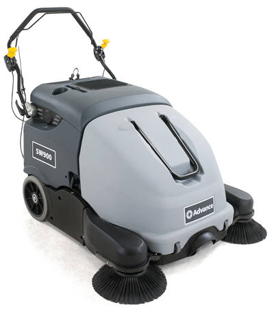 SW900 Walk Behind Industrial  Battery Sweeper 