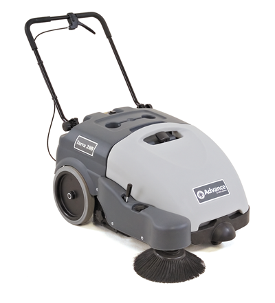 Advance Sweeper Terra 28B Walk-Behind Sweeper includes