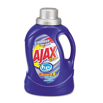 04106 Ajax  Laundry Detergent 60oz Bottles 6/CASE Unscented