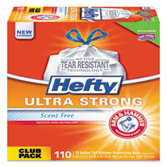 Hefty Ultra Strong Tall  Kitchen Trash Bag, 13 gal, 