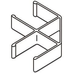 Verse Quick Connect 90  Connecting Hardware Gray 2/PK 