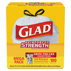 78526 Glad Drawstring Kitchen Bags 13GAL 24&quot;X427.38&quot; 13 GAL