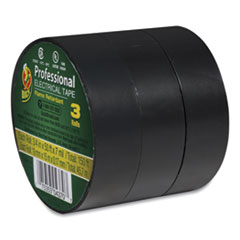 Pro Electrical Tape, 3/4&quot; x 50&#39;, 1&quot; core, Black, 3RL/PK