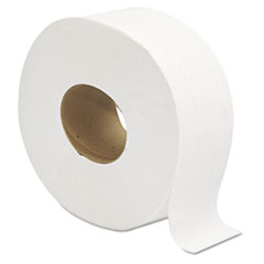 Jumbo JRT Bath Tissue, 2-Ply, White 9&quot; Diameter 12ROLLS/CASE