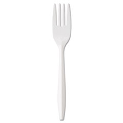 Medium-Weight Cutlery, Fork, White, 1000/CS