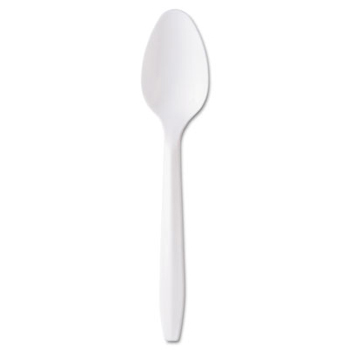Medium-Weight Cutlery, Teaspoon, White, 1000/CS
