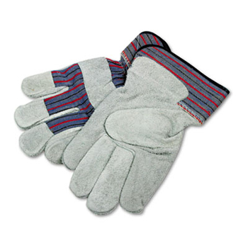 Leather Palm Glove w/2-1/2&quot;  Safety Gunn Cuff