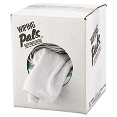 HOSPECO Counter Cloth/Bar Mop, White, Cotton, 12/BAG