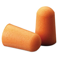 Foam Single-Use Earplugs,  Cordless, 29NRR, Orange, 200 