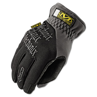 Mechanix FastFit Work Gloves, Black/Gray, Large