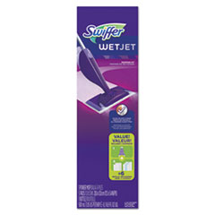 PROCTER &amp; GAMBLE WetJet Mop,  11 x 5 White Cloth Head, 46&quot; 