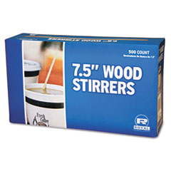 Wood Coffee Stirrers 7-1/2&quot; 500/BOX 10BOX/CASE